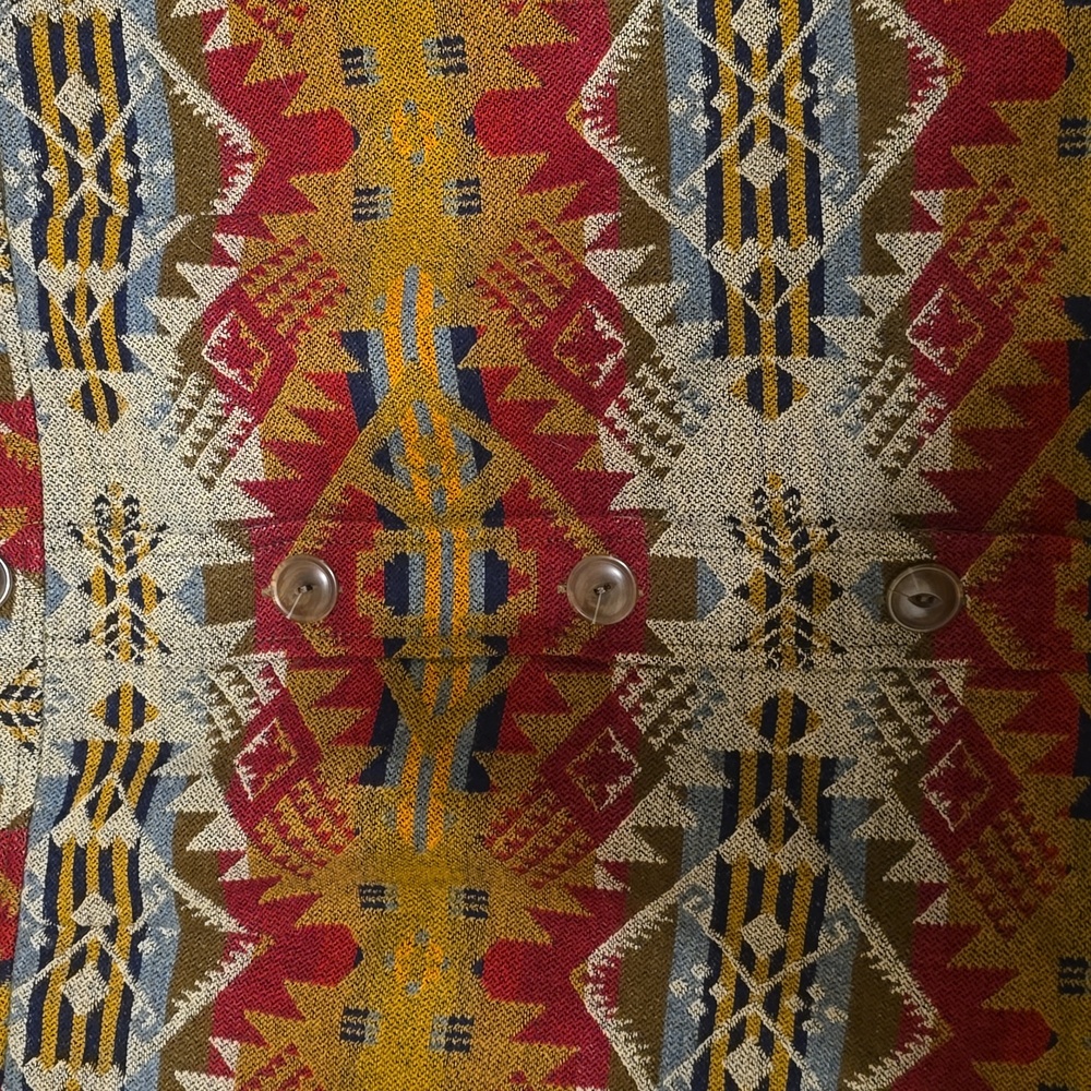 Pendleton Red And Yellow Patterned A-Line Skirt - image 3